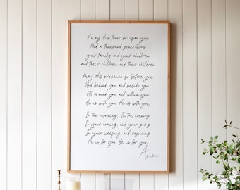 The Blessing Song Lyrics Sign: Christian Home Decor | 332