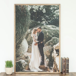 Wedding Photo On Wood Wedding Portrait Family Portrait We Can Print Any Photo Wedding Photos Family Photos image 7