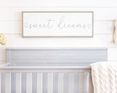 Sweet Dreams Sign Above Crib Sign Sign For Above Crib Sweet Dreams Wood Sign Sweet Dreams Nursery Sign Framed Wood Signs