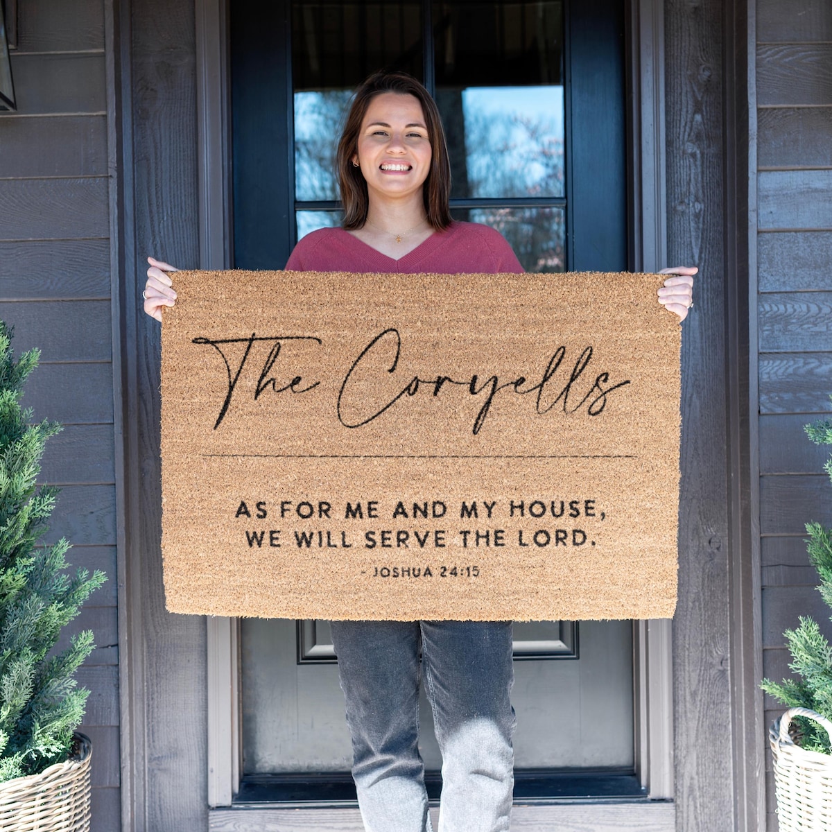 Custom Welcome Mat | Custom Doormat | Housewarming Gift | Wedding Gift - Etsy