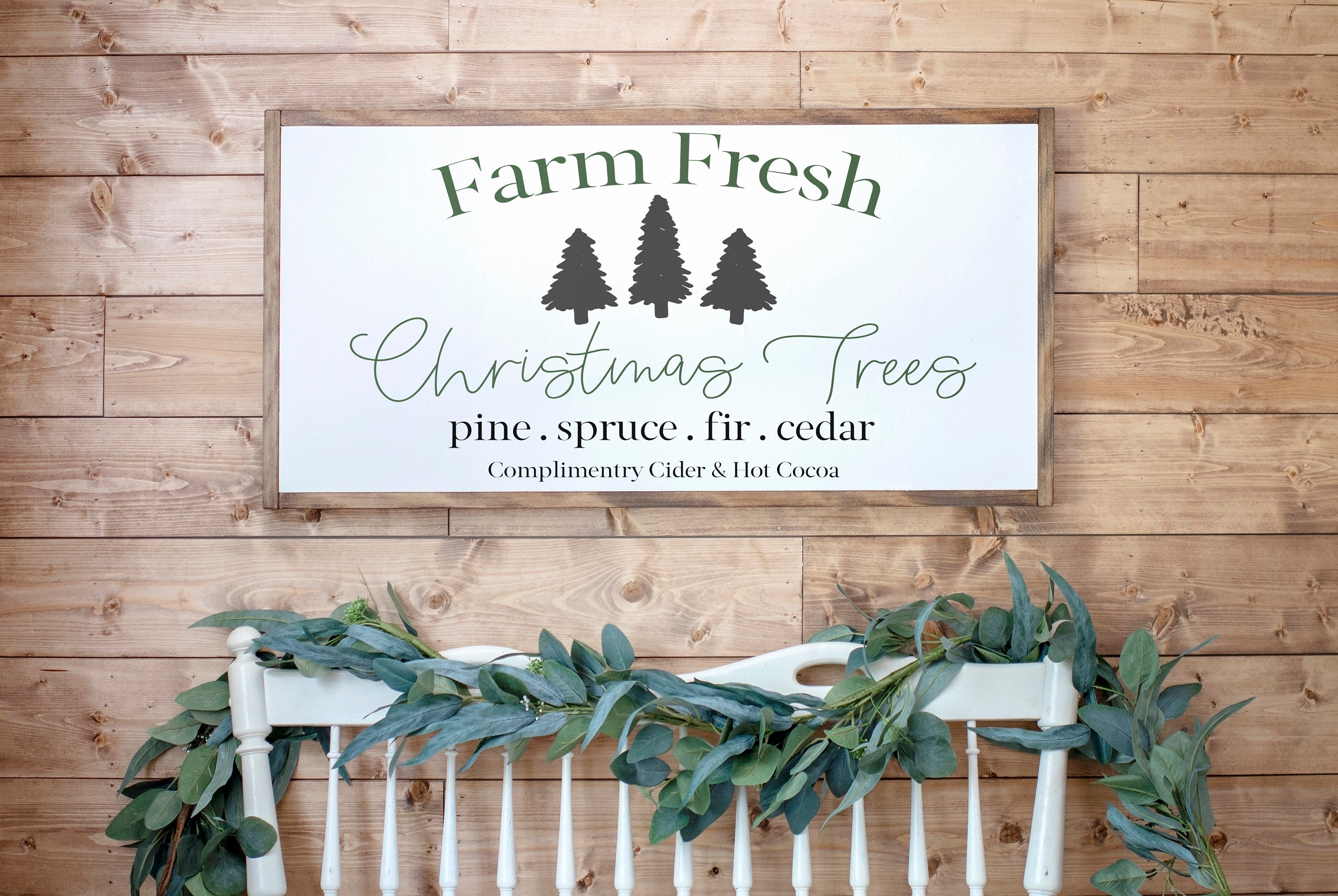 Christmas Tree Farm Sign Christmas Tree Farm Sign Large Etsy