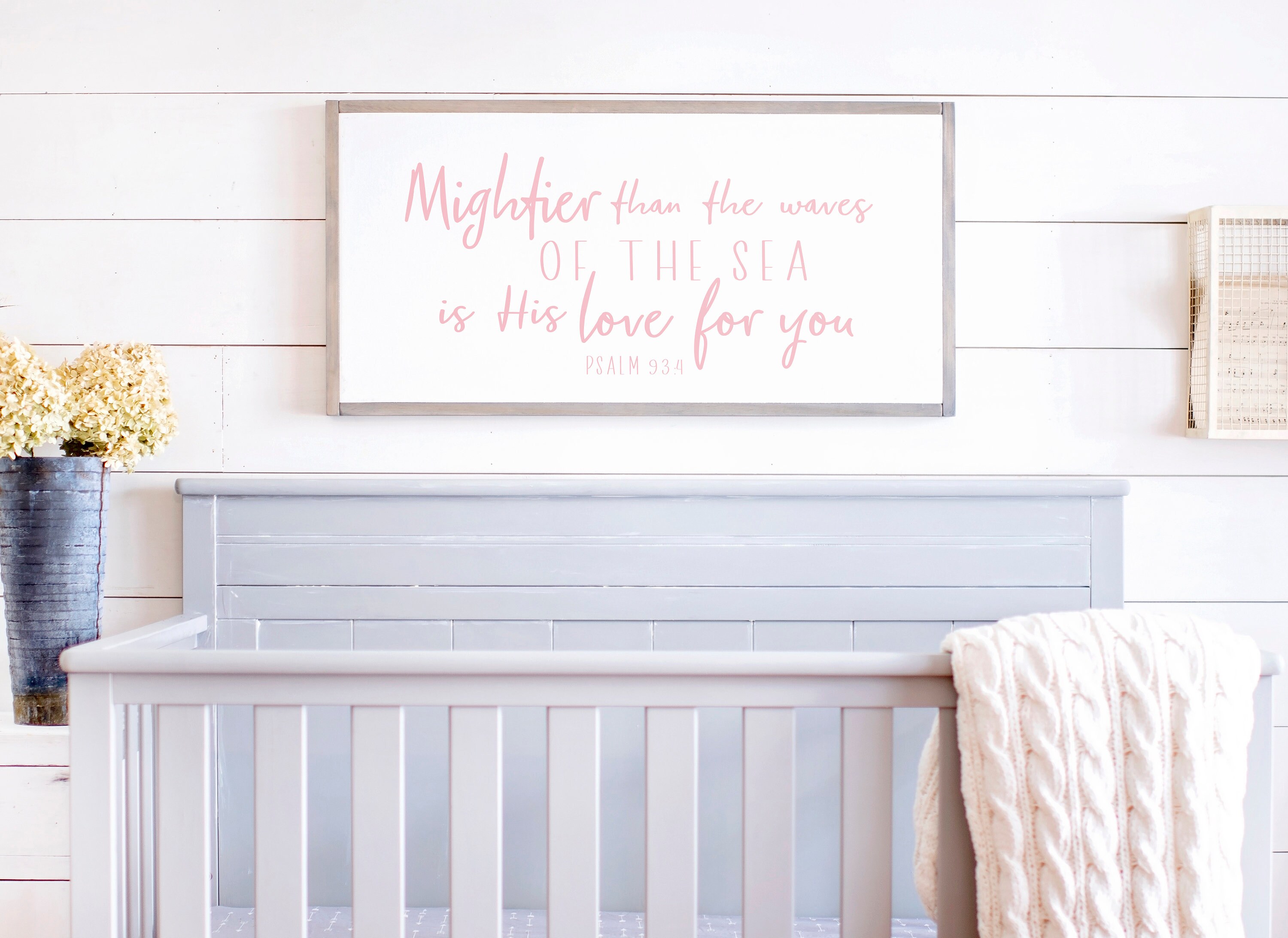 Mighty Warrior Scripture Sign Scripture Wall Decor Boy Bible Verse