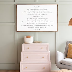 Psalm 139 Sign | Fearfully and Wonderfully Made Sign | Living Room Sign ...