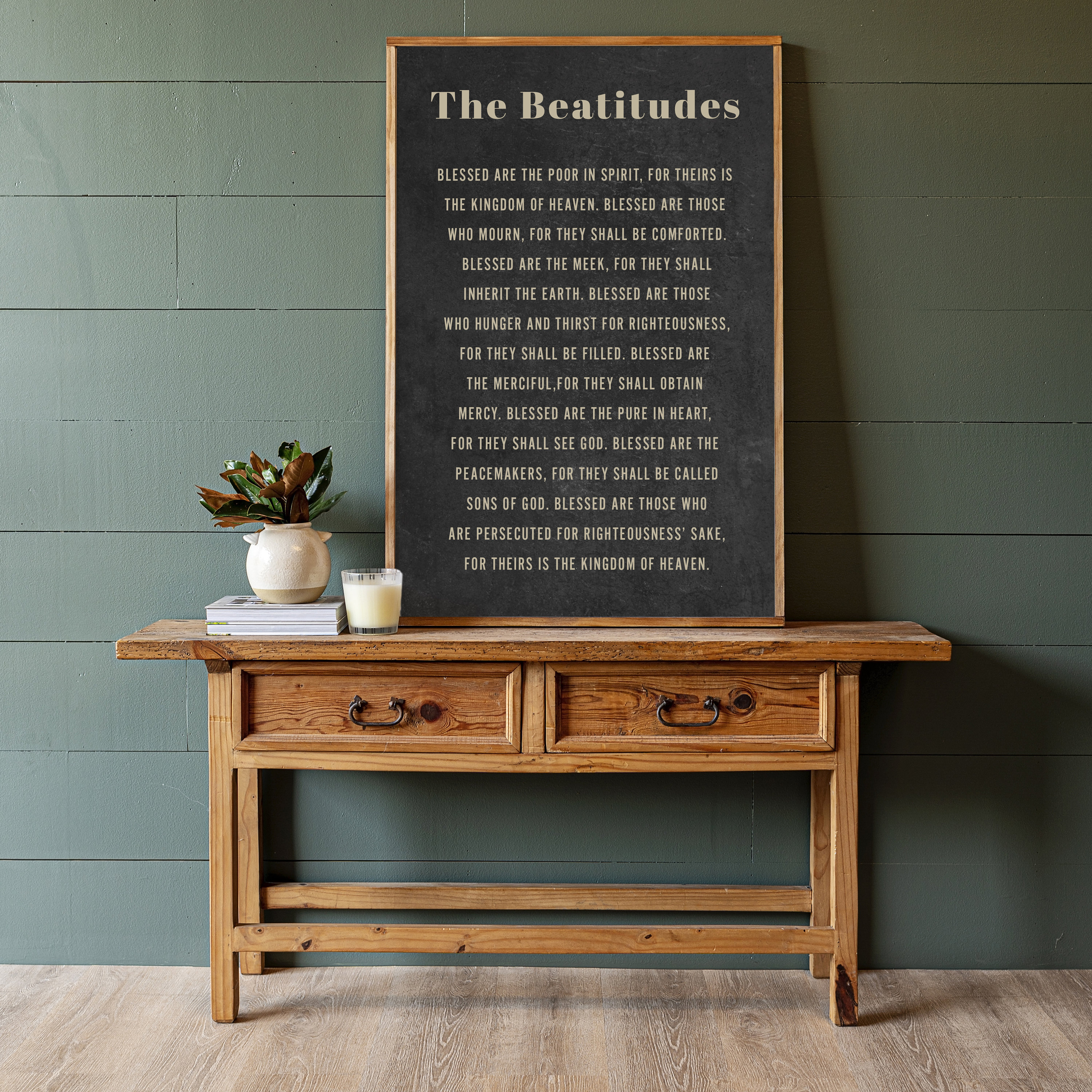 The Beatitudes Sign | Bible Verse Sign | Christian Wall Art | 181 - Etsy