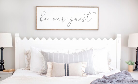 Be Our Guest Sign Guest Room Sign Guest Room Decor Be Etsy