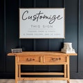 Custom Wood Sign: Personalized Quote, Christian Wall Art