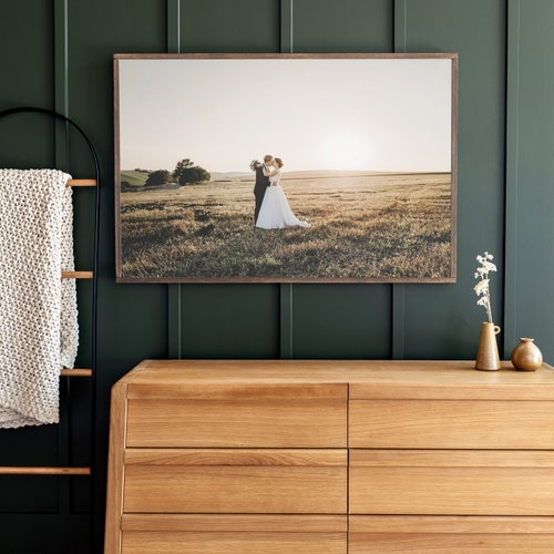 Custom Wedding Photo on Wood - Family Portrait Print