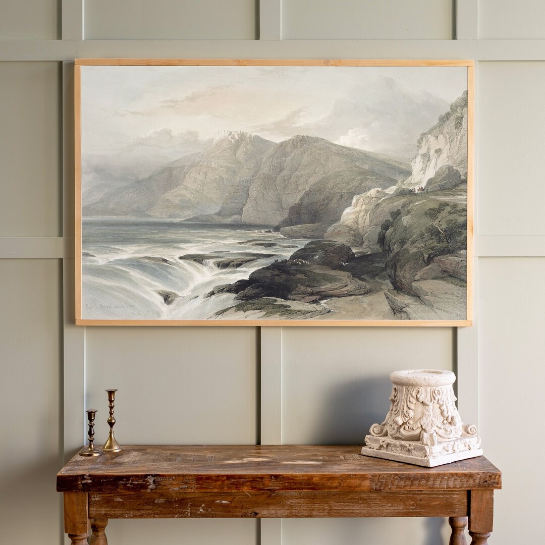 Mountains Wall Art Living Room Wood Sign Mountains Wall Decor Framed