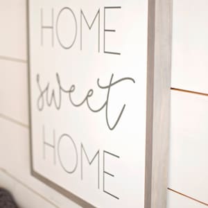 Home Sweet Home Sign Home Sweet Home Wood Sign Framed Home Sign Living Room Wall Decor Rustic Wood Signs Framed Wood Signs 040 image 5