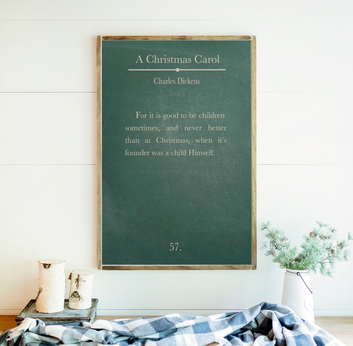 Christmas Sign A Christmas Carol Christmas Wood Sign - Etsy