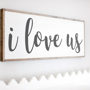 I Love Us Sign | I Love Us Wood Sign | I Love Us Bedroom Decor ...