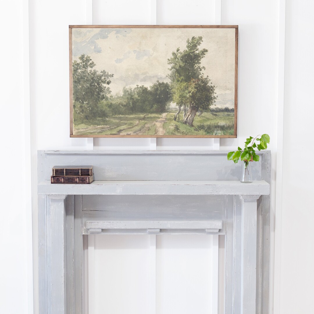 Green Trees Wall Art Living Room Wood Sign Tree Wall Art Etsy