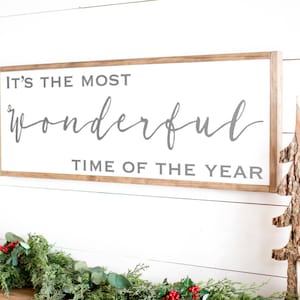 Christmas Wood Sign | It's The Most Wonderful Time | 629
