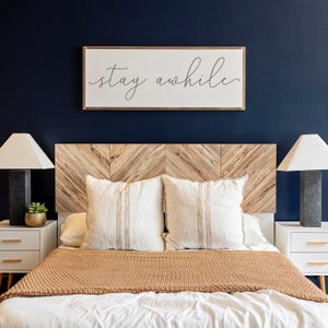 Stay Awhile Sign Stay Awhile Wood Sign Living Room Signs Living Room Wall Decor Entryway Wood Sign Wooden Signs 391 image 4