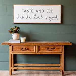 Kitchen Signs Taste And See That The Lord is Good Kitchen Wall Signs Psalm 34 8 Kitchen Wall Decor Dining Room Signs 035 image 3