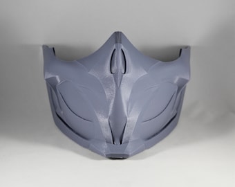 Máscara de escorpión cruda, impresión 3D