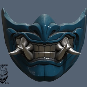 Mortal Kombat 11 Sub Zero Mask 3D Model STL File image 1