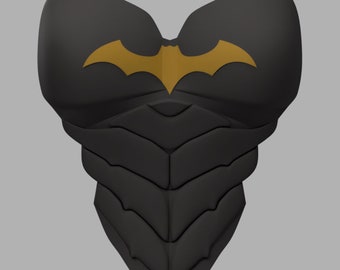 Batgirl Chest Armor 3D Model STL file