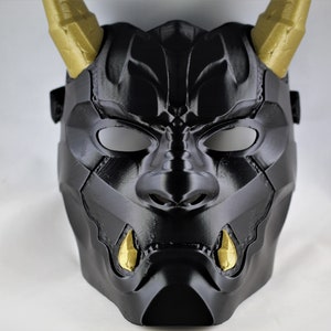 Oni Red Hood Mask version 2 Oni Mask image 1