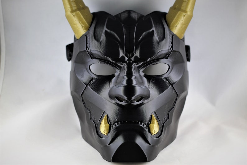 Oni Red Hood Mask version 2 Oni Mask image 1