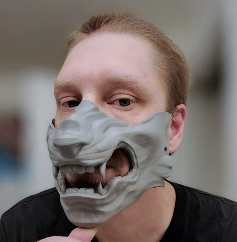 Ghost of Tsushima Wolf Mask Etsy