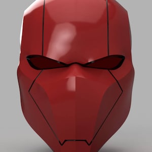 Red Hood Helmet version 3 3D Model STL Files