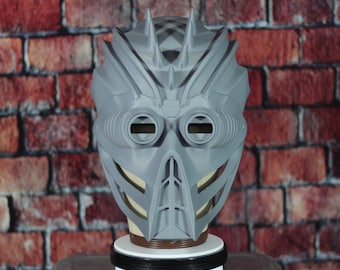Raw 3D Printed Kabal Helmet