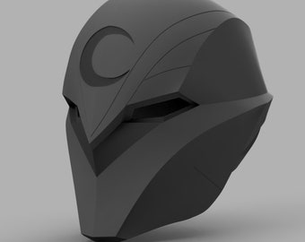 Archivos STL del modelo 3D del casco del Caballero Luna