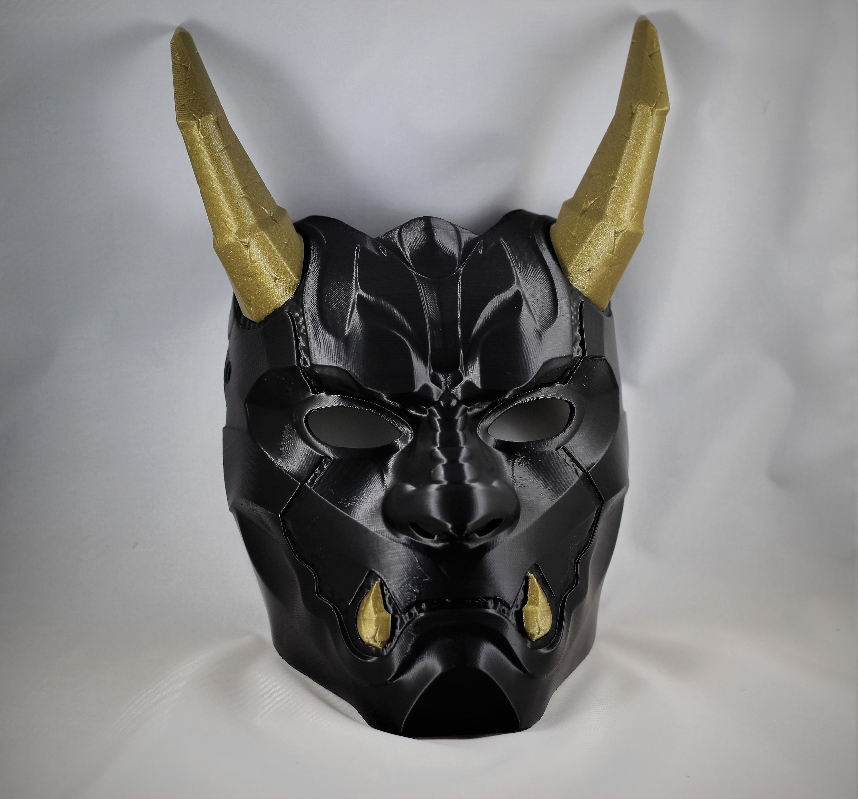Oni Red Hood Mask Version 2 oni Mask Etsy