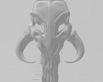 Fichier OBJ pendentif tête de mort mythosaure modèle 3D