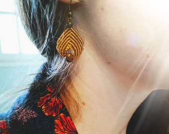 macrame earrings