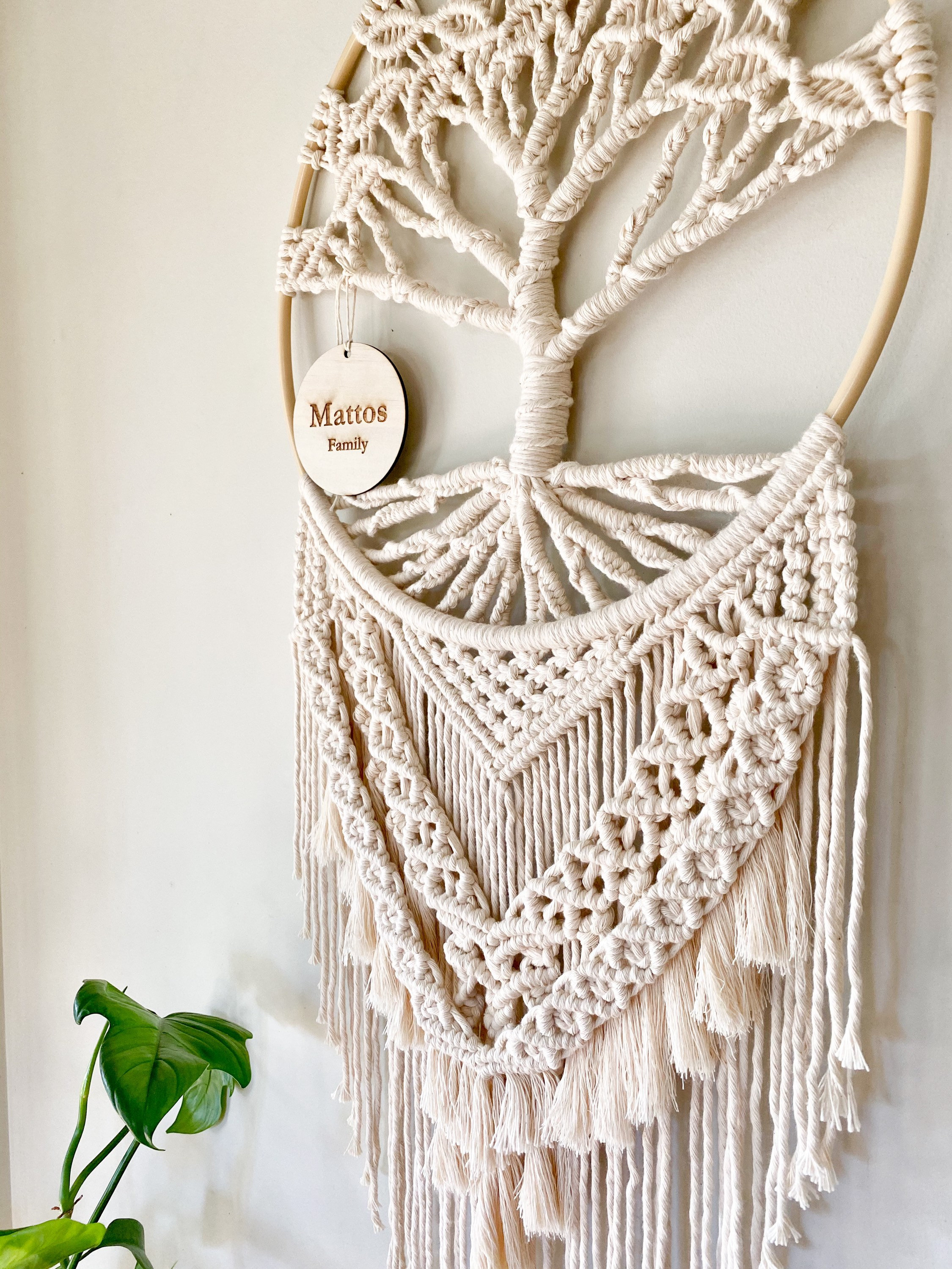 Tuto Arbre De Vie Macramé Large Customised Tree of Life Macrame Wall Hanging Mothers | Etsy