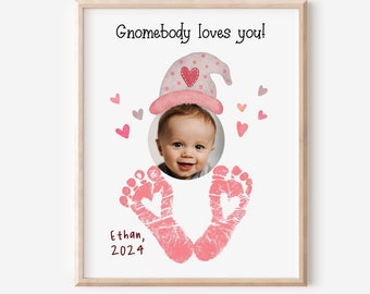 Valentinstag Handabdruck Bastel Foto Geburtstag Muttertag Aktivität Mama Oma DIY Kinder Kinder Kleinkind Baby Kita Klassenzimmer printable