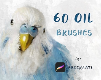Ölpinsel für Procreate malerisches digitales Bündel Brushset Pack Öl pastos dicke Farbe Textur Leinwand für Ipad Procreate Pinsel