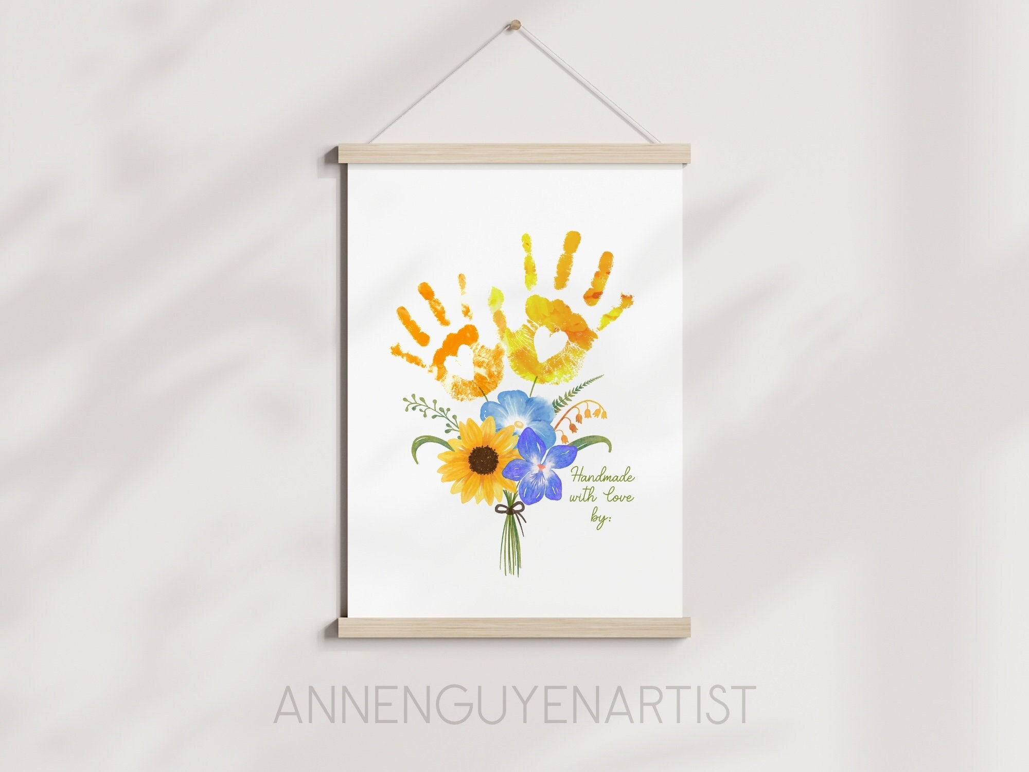 Carte Fête Des Mères - Bonne Fête Maman Jaune Et Verte – L'Atelier De Lili La Souris