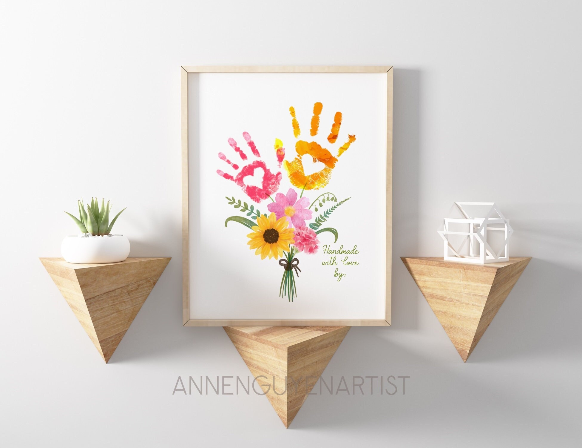 Handprint Flowers - Etsy Canada Handprint Flowers - Etsy Canada