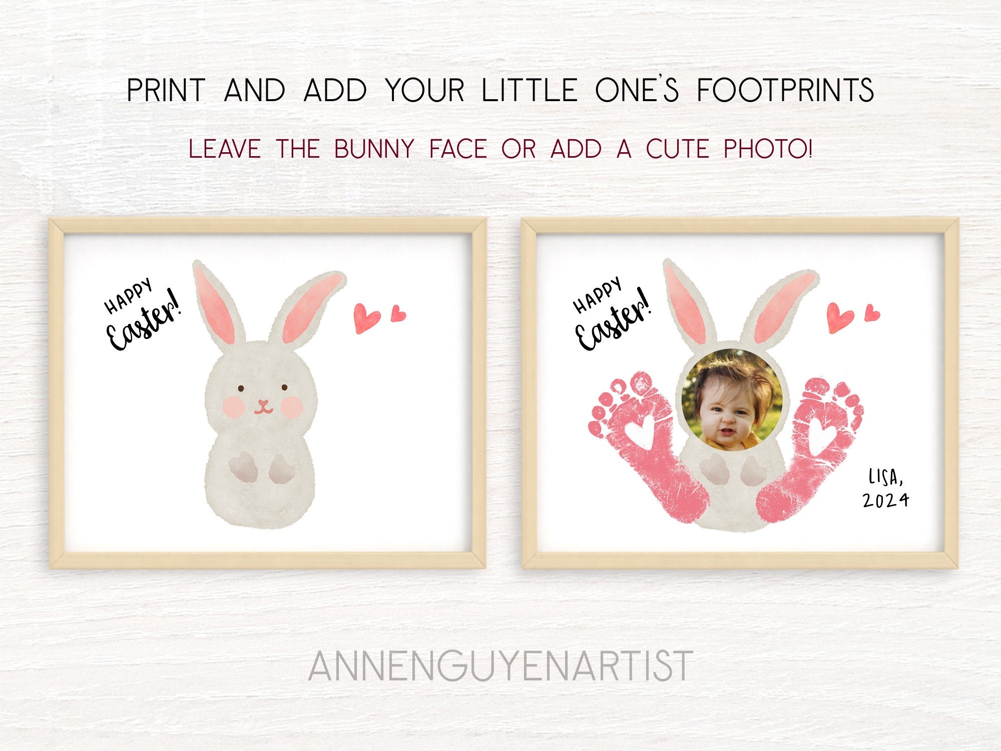 12 Easter Handprint Art Footprint Spring Bouquet Easter Eggs Bunny DIY  Printable Craft Kids Children Baby Toddler Daycare Classroom Activity - Etsy