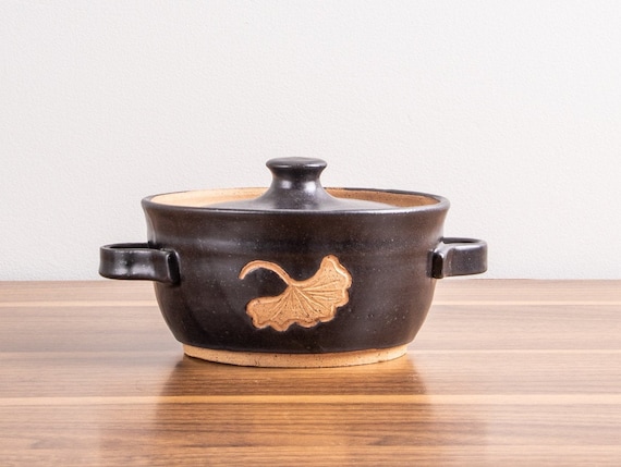White Handmade Ceramic Soup Crock Covered Mini Casserole Lidded Stoneware Bakeware Ceramic Cookware Onion Soup Crock IN STOCK