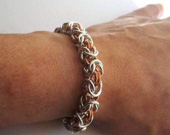 Pulsera bizantina hecha a mano