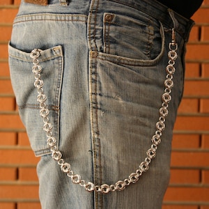 Handmade Möbius Spiral Wallet Chain