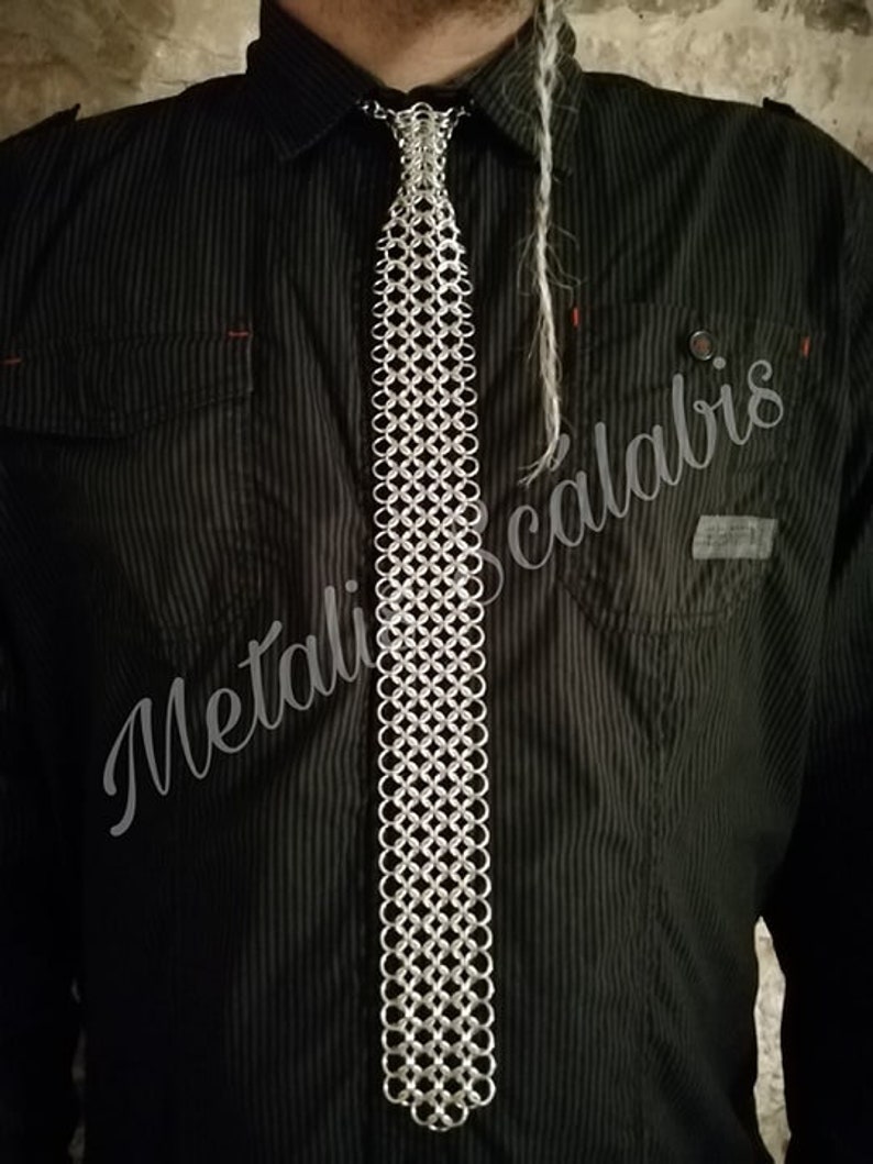 Chainmail Necktie Etsy