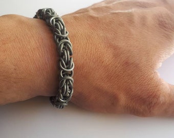 Pulsera bizantina hecha a mano
