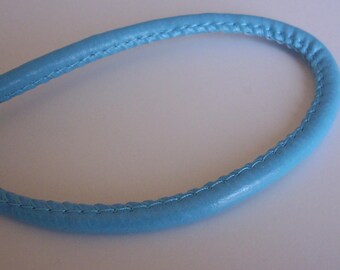 50cm turquoise blue leather imitation cord 5mm