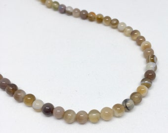 20 4 mm BOTSWANA AGATE beads