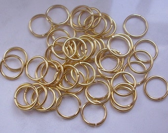 1000 Metal Rings 4x0.7 mm - gilded