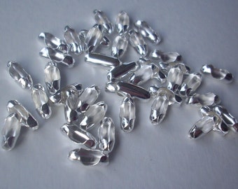 50 PINCES - fermoirs pour chaine bille 2.5 cm