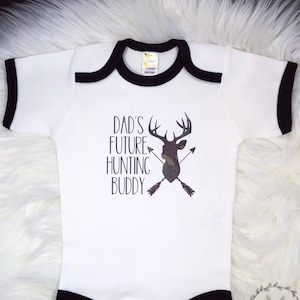 Dad&#39;s Future Hunting Buddy, Hunting Bodysuit, Little Hunter, Future Hunter, Hunting with Dad, Camo Bodysuit
