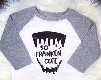 Funny Halloween Bodysuit, First Halloween, Baby Boy, Baby Onesie, Baby Gift, Halloween Onesie, Halloween Monster Onesie, Frankenstein Onesie