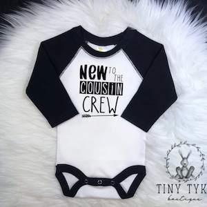 New to the Cousin Crew, New Baby Onesie®, Cousins Onesie®, New Baby Cousin, Baby Boy Onesie®, Baby Girl Onesie®