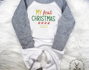 My First Christmas Onesie®, Christmas Onesie®, Baby Christmas, Baby Boy, Baby Girl, Baby’s First Christmas Outfit, baby Christmas Bodysuit